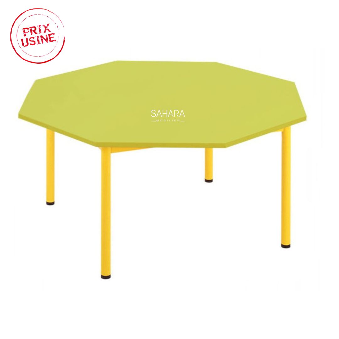 Table octogonale pour maternelle et primaire  A0561