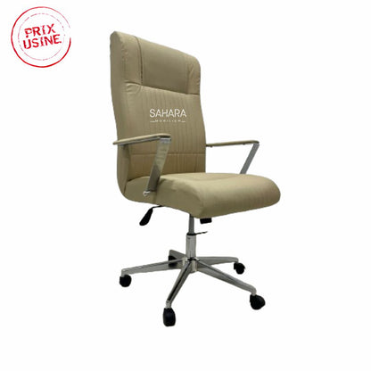 Fauteuil Président BLAD en Beige Réf B3591