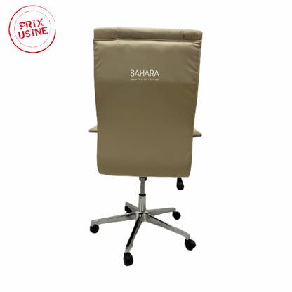 Fauteuil Président BLAD en Beige Réf B3591