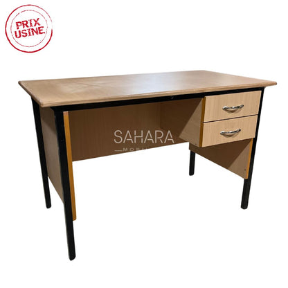 Bureau semi métallique avec caisson A0550