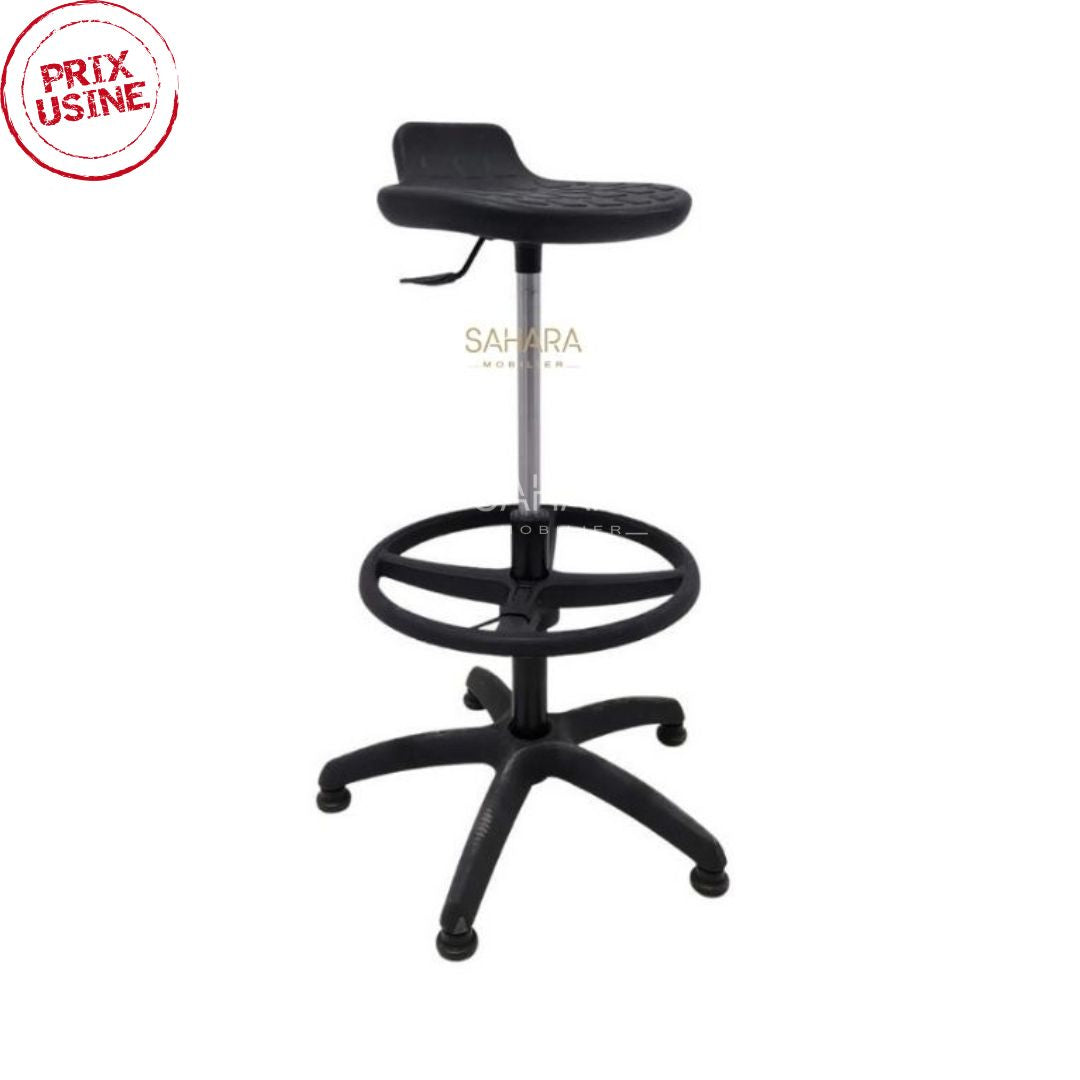 Fauteuil tabouret opérateur TULIPE en piètement PVC