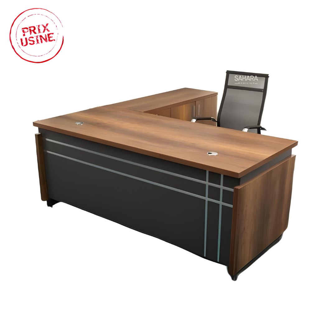 Pack Bureau ARLA ( Bureau 160cm avec Retour + Caisson + Bahut  160cm + Table Basse  ) Réf B3614