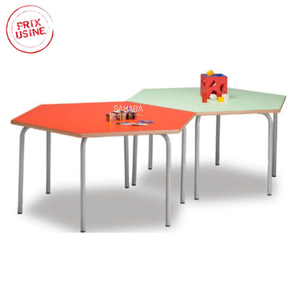 Table octogonale pour maternelle et primaire  A0561